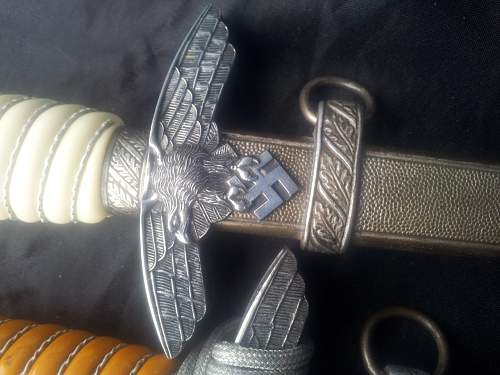 Luftwaffe 2nd dagger, are these parts genuine?