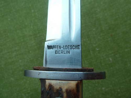 Luftwaffe forestry knife Waffen-Loesche Ch. A. W.