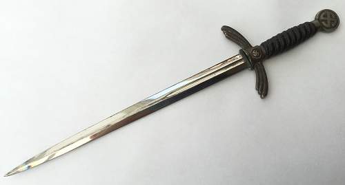 Luftwaffe mini sword letter opener