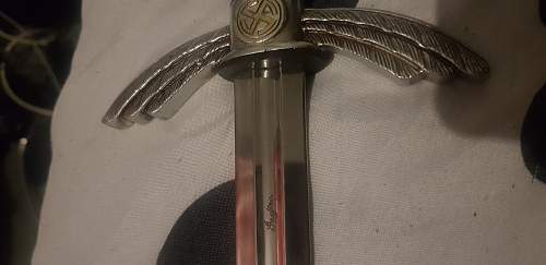 Bought a Luftwaffe officers sword. Is it real or a reproduction's