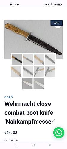 Luftwaffe trench knife