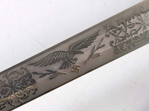 Etched Luftwaffe Dagger