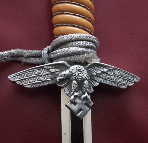 2nd model Luftwaffe officer dagger by Paul Weyersberg &amp; Co