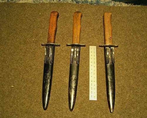 Luftwaffe L code fighting knives