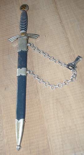 German 1st model, Luftwaffe dagger w/ F.W. Holler