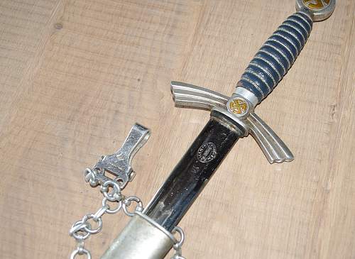 German 1st model, Luftwaffe dagger w/ F.W. Holler