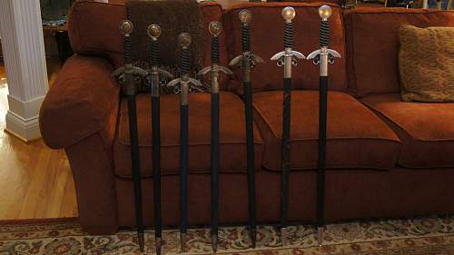 Luftwaffe sword lengths