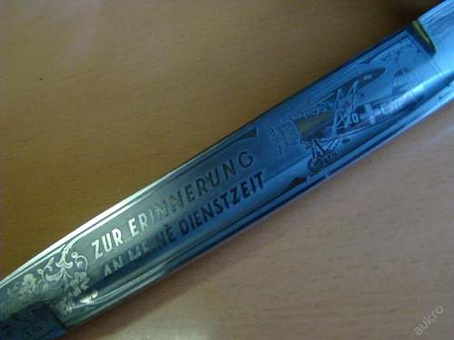 Luftwaffe etched dress bayonet - opinions need