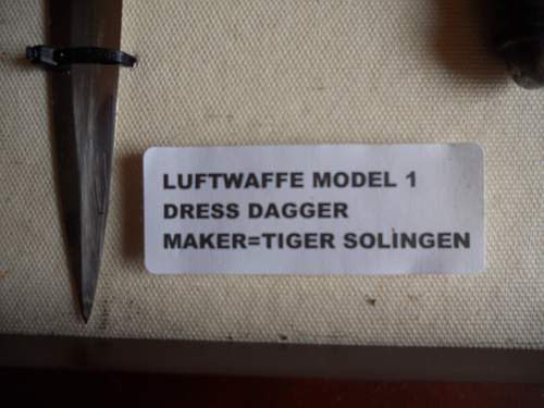 1st model Luftwaffe TIGER Dagger &amp; 2nd model SMF Luftwaffe  Dagger