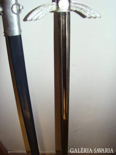 German WW2 LuftWaffe sword  RZM Solingen