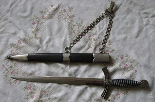 1st model Luftwaffe dagger,,Emil Voss''