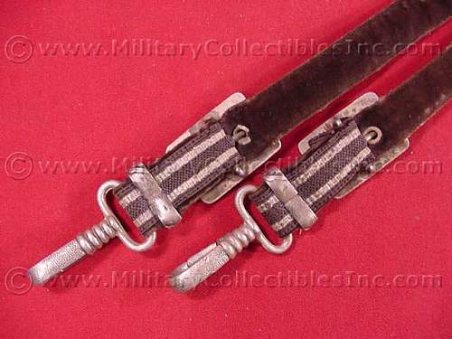 Near Perfect Luftwaffe Dagger Hanger Reproductions