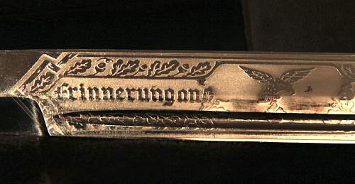 Short Luftwaffe Etched Bayonet