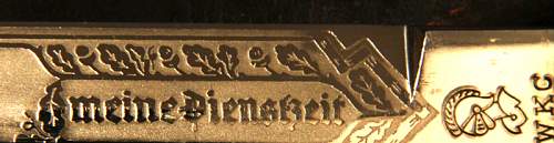 Short Luftwaffe Etched Bayonet