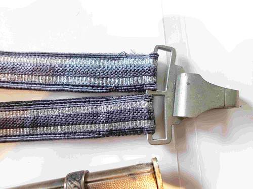 2nd Luftwaffe Damascus steel and hangers by P.D. Luneschloss