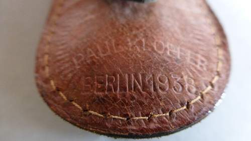 Luftwaffe teardrop sword hangers, standard LBA marked &amp; a rare DeLuxe hanger