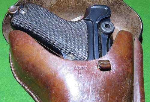 1915 Luger with holster from Jersey, Channel Islands.