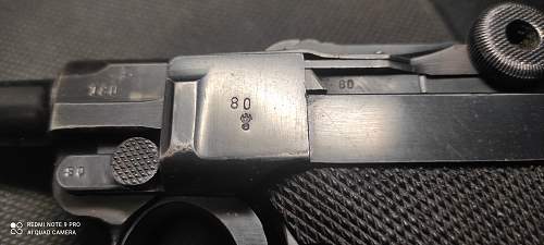 Unusual acceptance marks on a 42 code 1939 Luger