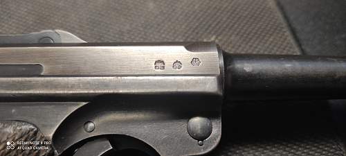 Unusual acceptance marks on a 42 code 1939 Luger