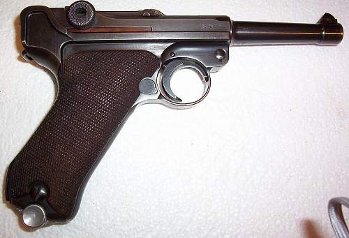 My 1939 dated, 42 Luger pistol. A rare, transitional, variation. Only five reported so far in the world.