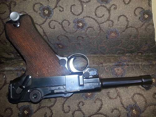 1939 Mauser Banner with 39 Police Lugger and SS police sword