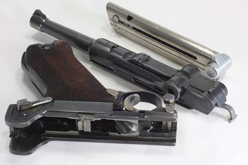 1936 Luger with matching mag.