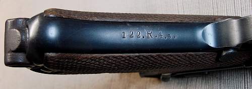 WWI “unit marked” LP08  (Artillery Luger) …with lots of other stuff.