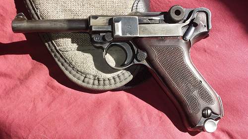 1914 DWM P-08 Unit Marked Luger