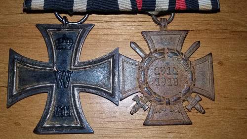 Authenticity of Iron Cross and Hindenburg Cross