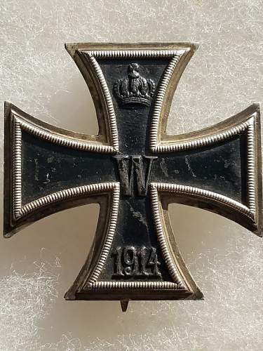 1914 Eisernes Kreuz 1. Klasse mm: CD 800/Carl Dillenius