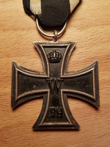 1914 Eisernes Kreuz 2. Klasse mm:Wilm/ H.R. Wilm