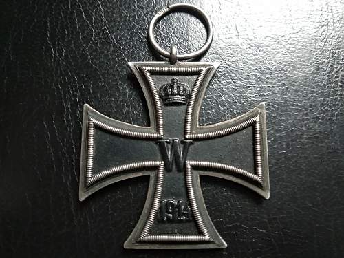 Eisernes kreuz 2.Klasse 1914 marked WILM