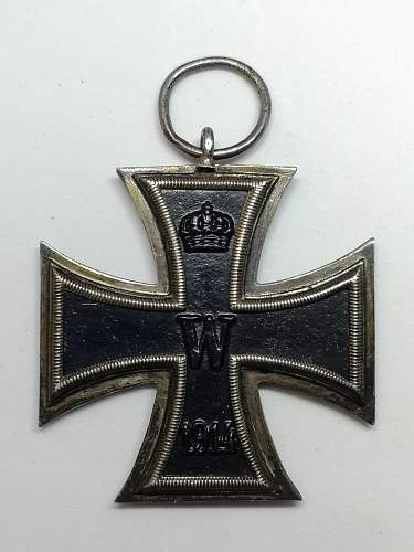 1914 Eisernes Kreuz 2 Klasse Ring Stamped HB