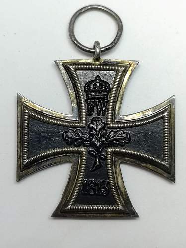 1914 Eisernes Kreuz 2 Klasse Ring Stamped HB
