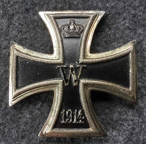 Eisernes Kreuz 1. Klasse, Schickle vaulted.