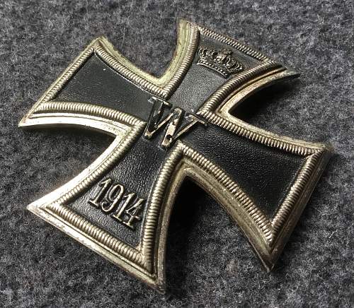 Eisernes Kreuz 1. Klasse, Schickle vaulted.