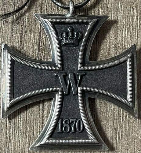 1 Weltkrieg Eisernes Kreuz 2 von 1870 - Original Datumverleihung?