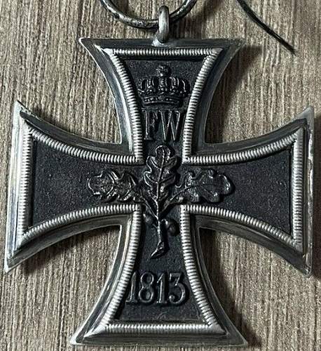 1 Weltkrieg Eisernes Kreuz 2 von 1870 - Original Datumverleihung?