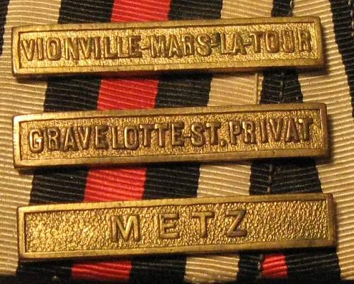 My first Franco-Prussian Medal bar