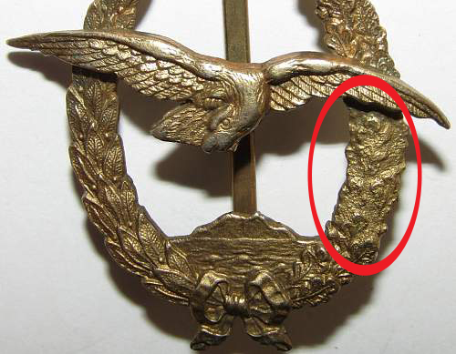 Kaiserliches Deutsches Marine-Beobachter-Pilotenabzeichen (Imperial German Navy Pilot/Observer Badge) ? Prinzen Size Deumer