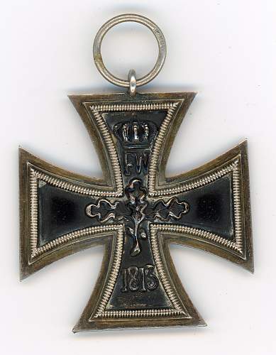 Eisernes Kreuz 2 Klasse unmarked KO for confirmation