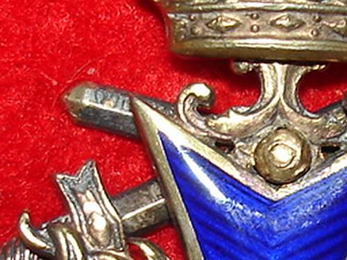 Barvarian Military Merit Order 4th Classs w/ Crown and Swords