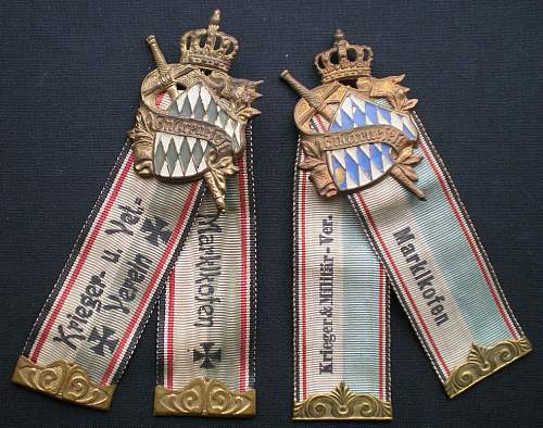 3 Bavarian Warriors Association Badges