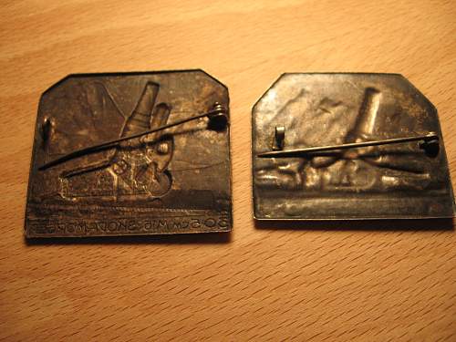 Imperial German Artillery Pins