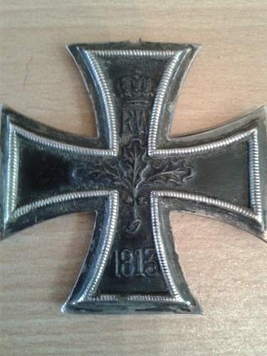 info on iron cross (EK ?) needed