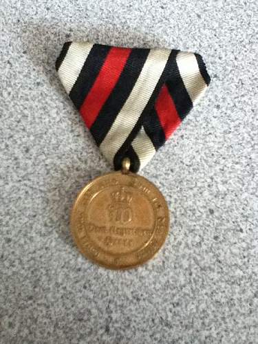 Tri-Fold German Franco Prussian War Medal