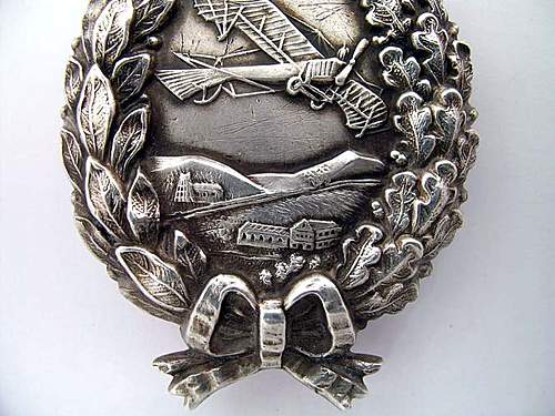 C.E Juncker World War War I German Pilots Badge - Robert Tuxen engraved