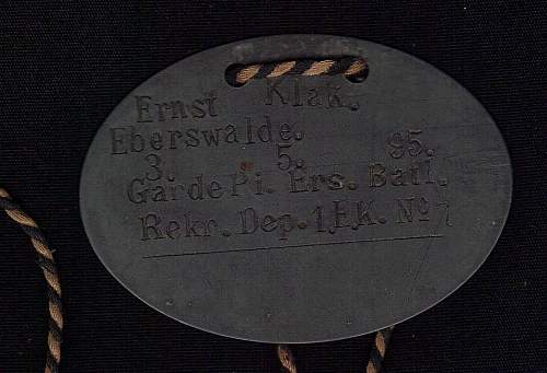 ww1 erkennungmarke.