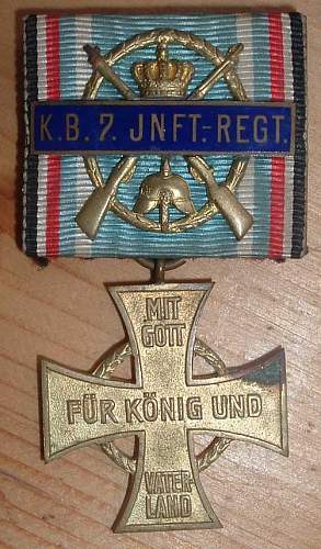 Bavarian Regiments Medal - Collectable ?