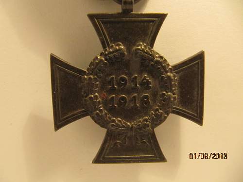 Ehrenkreuz 1914 – 1918 real or fake